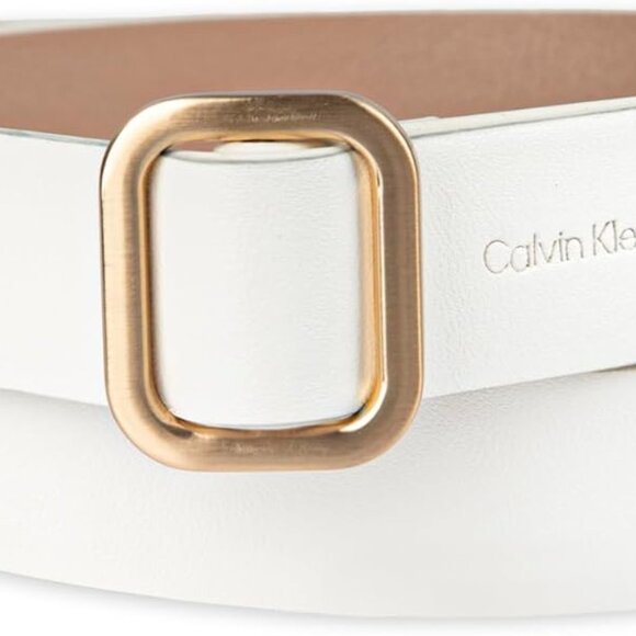 Accessories - Women's Reversible Dress Belt - Bone/Saddle, Small